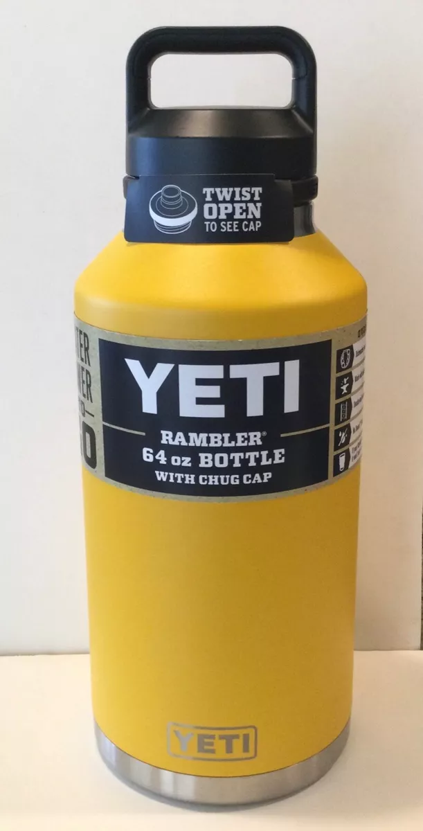 Yeti - 64 oz Rambler Bottle with Chug Cap Black