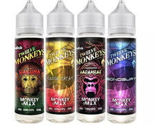 Image of Twelve 12 Monkeys E Liquid 50ml Vape Juice 0mg exp clearance BUY 2 GET 1 FREE