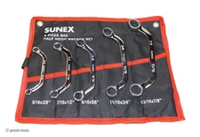 SUNEX TOOLS HALF MOON WRENCH SET – standard – sae – diesel & automotive tools