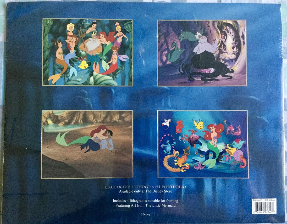 Disney's The Little Mermaid Exclusive Lithograph Portfolio Disney's The Little Mermaid Exclusive Lithograph Portfolio