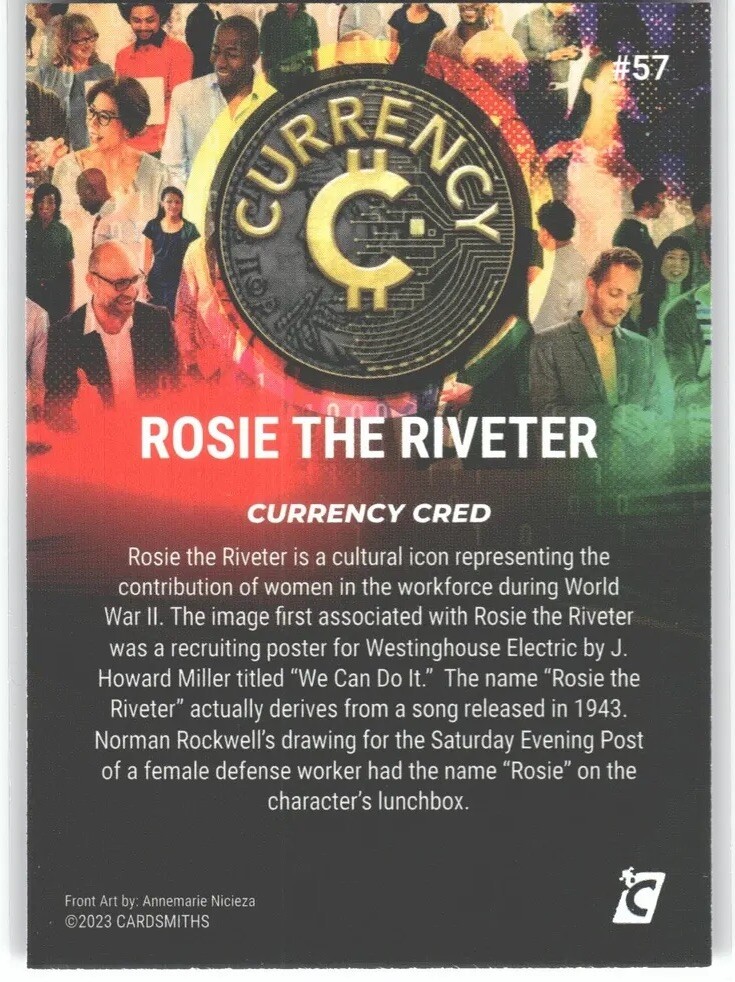 Rosie カード 2023 Cardsmiths Currency Series 2 #57 Rosie The Riveter HOT | eBay