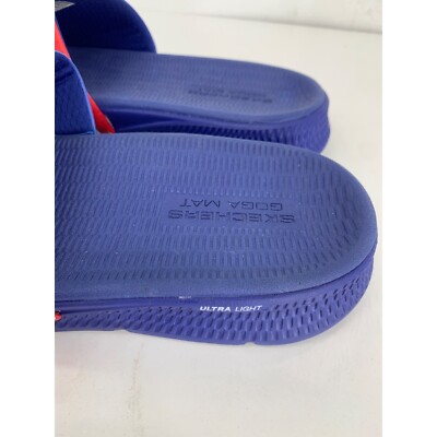 Skechers Mens 10 Yoga Mat Slide Sandals WNVR United States  display picture 1
