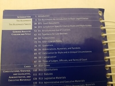 The Bluebook Uniform System of Citation 19TH EDITION ( NEW OTHER 
