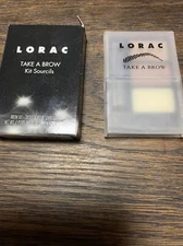 NIB LORAC Take A Brow Brow Kit Blonde: 2 Powder Shades, Clear Brow Wax, & Brush