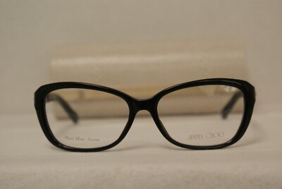 New Authentic Jimmy Choo 79 Black QFE 52-16-135 With Original Case!
