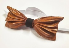 Wearable Carved Cherry Wood Bow Tie Formal Wear for Tuxedo,  Prom, Wedding