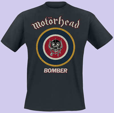 Motorhead Bomber Target Black Unisex T-shirt Size S-5XL