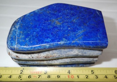 Well Polished Blue Lapis Lazuli Stone 688.2gram 103x61x53 mm Nice Color