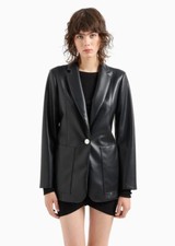 Blazer donna in pelle Armani Exchange