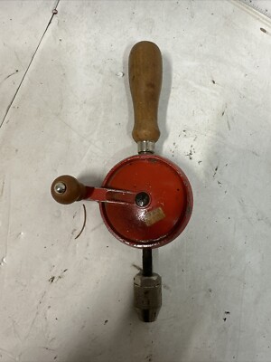 Vintage Defiance By Stanley  Egg Beater Style Manual Hand Crank Drill #R2