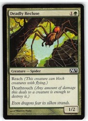 Deadly Recluse #165 Magic 2013 (M13) Common MTG