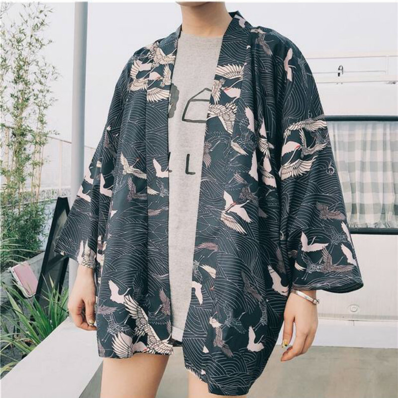 Fashion Men Japanese Yukata Casual Coat Kimono Outwear Cotton Vintage Loose Top &ndash; Buy The Best Products In The Online Store
