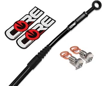 YAMAHA YZ250F 2008-2009 YZ450F 2008-2009 CORE MOTO MX REAR BRAKE LINE KIT BLACK