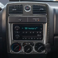 3Pcs Real Carbon Fiber Center Console Panel Cover For Colorado for CANYON 04-12