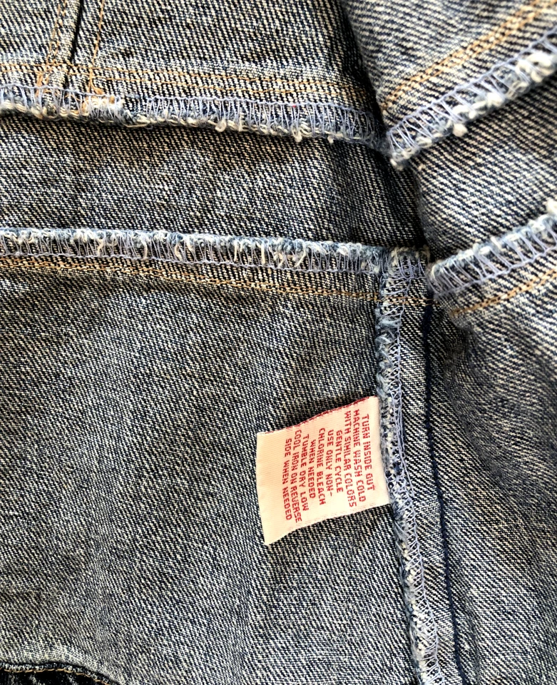 Chaqueta vaquera para niña Faded Glory talla XL 15/16 manga larga cuello alto abotonada Foto 4 de 4