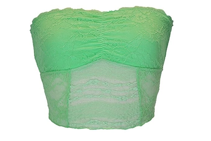 Sujetador bandeau tubo de encaje recortado Free People para mujer talla X-pequeño Foto 3 de 3