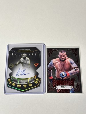 Karlos Vemola /50 Auto + Braveheart numbered /60 Oktagon Infinity Trading Cards