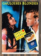 Gauloises Blondes - Reklame Werbeanzeige Original-Werbung 1991