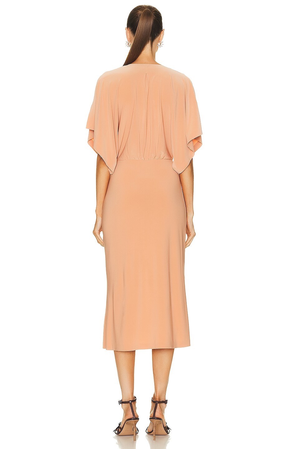 NWT Norma Kamali Obie Dress Women S - Color Salmon Pink!!! Sold Out Everywhere! image 3