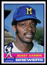1976 Topps SET-BREAK #63 Bobby Darwin EX or Better, (HUCK'S)