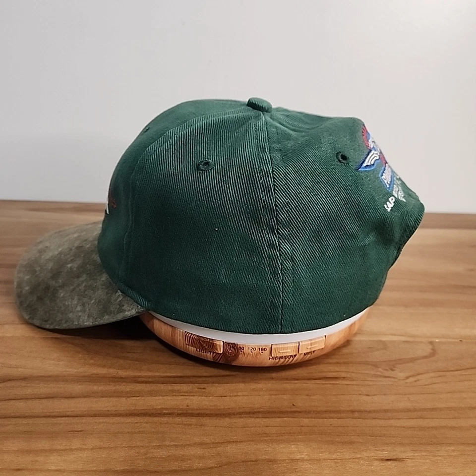 De colección 2002 Fórmula Uno Gran Premio Jaguar Racing Cuero Correa Sombrero Verde Foto 4 de 4