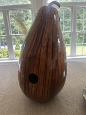 Vintage Hand Painted Gourd Birdhouse 15  Hang...