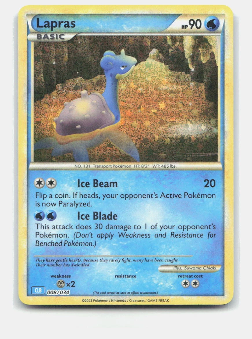 Lapras 008/034 Trading Card Game Classic for sale | eBay