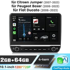 Für Fiat Ducato 2006-2023 10.1" Android 15.0 Autoradio Navi Apple CarPlay 2+64GB