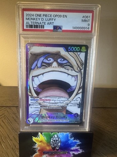 2024 ONE PIECE OP09-061 Alternate Art Leader MONKEY D. LUFFY PSA 9