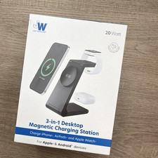 Just Wireless 20W 3-in-1 Magnetic Desktop Cha...