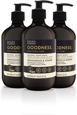 Baylis & Harding Goodness Zitronengras & Ingwer Handwäsche, 500 ml (3er Pack)... 
