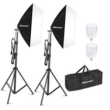 Softbox Photography Lighting Kit, 27 x 20 Rectangular Softbox Daylight Bulb