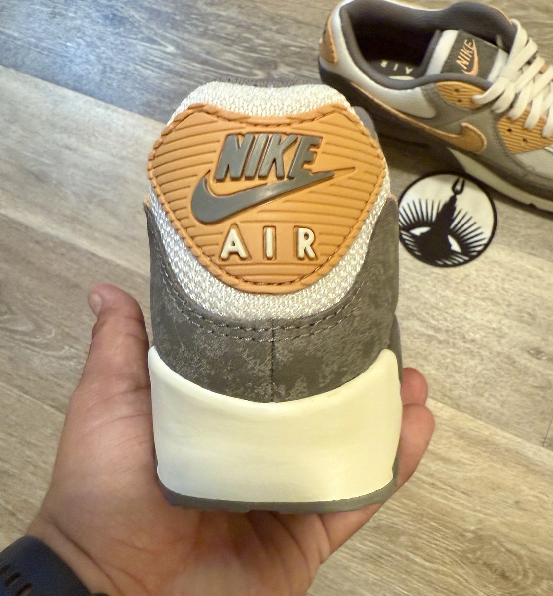 Nike Air Max 90 Premium 'Flat Pewter Copper Moon' IB7467-029 Men's