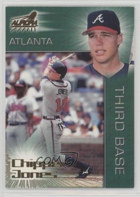 1998 Pacific Aurora Chipper Jones #105 HOF 0n2g