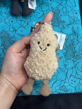 SALE NWT Jellycat Amuseables Peanut Bag Charm Plush Keychain Cute Collectible