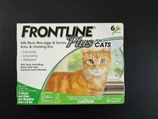 Frontline Plus for CATS over 1.5lbs/8 weeks 6 doses Fleas & Ticks