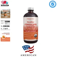 Cordyceps Mushroom Extract - 8 oz Organic Liquid with Ultrasonic Extraction