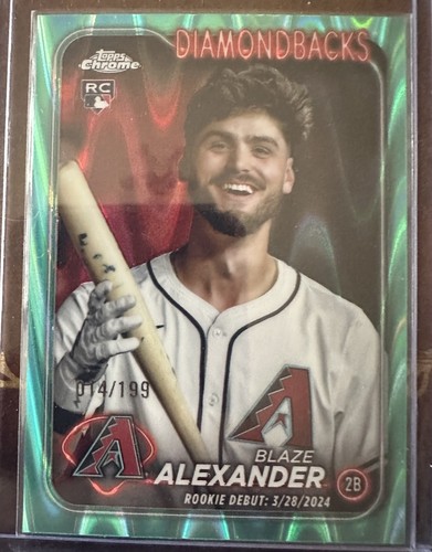 2024 Topps Chrome Update Series - Blaze Alexander #USC62 Aqua Raywave Refractor - Bild 1 von 2