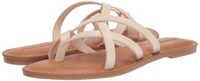Amazon Essentials Damen Riemchensandale Hellbeige 38 EU Flach HineinschlüPfen