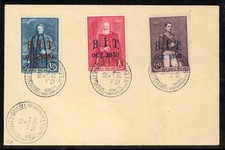 Belgium 1930 Intl. Labor Bureau Scott# 222-224 XF on Cover Great Show Cancel
