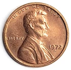 ⭐ 1972-S US Lincoln Memorial Cent RED BU ⭐ From Original Roll [ACTUAL COIN] ⭐💖