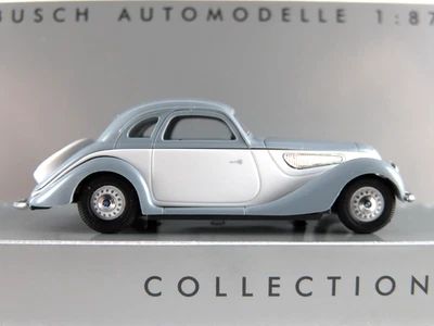 Busch 40204 BMW 327 Coupé (1938) in grau/weiß 1:87/H0 NEU/OVP - Bild 1 von 4