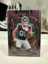 2025 Select Football Mason Taylor #76 Purple Flash Prizm RC /699