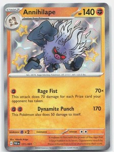 Annihilape 171/091 Paldean Fates Shiny Rare