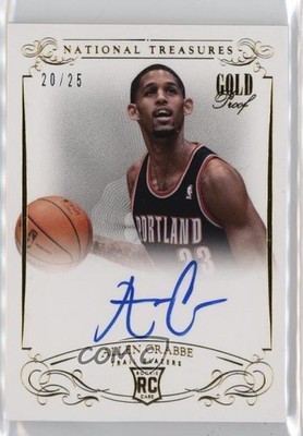 2013 Panini National Treasures Auto Gold 20/25 Allen Crabbe #147 Rookie RC 1e2l