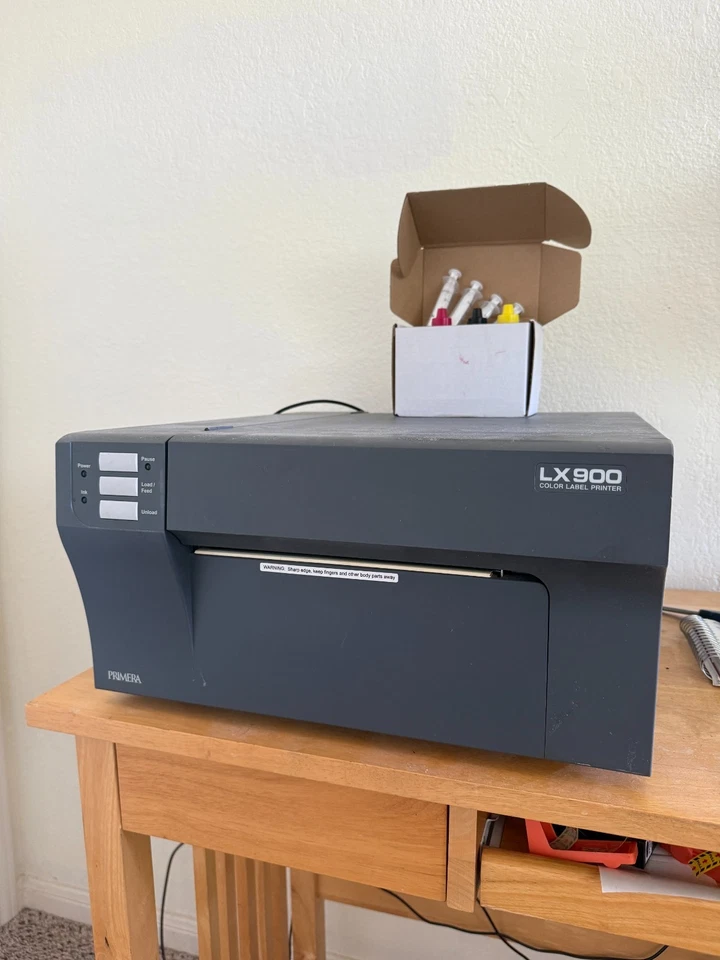 Primera LX900 Label Inkjet Printer with some Labels Cores Ink - Needs Repair - Image 2 of 2