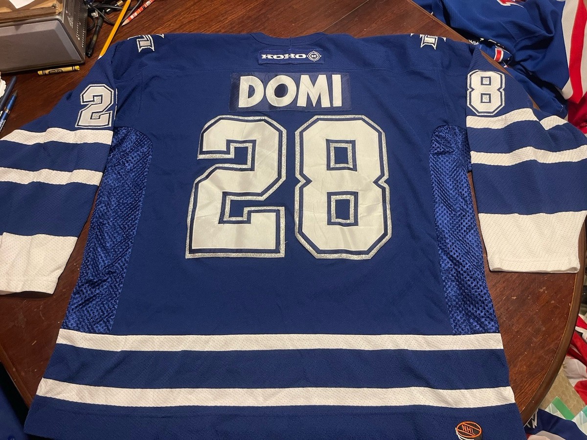 Vintage Toronto Maple Leafs NHL Tie Domi Koho Jersey Sz XXL Blue 