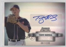 2012 Bowman Sterling Prospect Refractor 67/199 Tony Renda #BSAP-TRE Auto 4i6