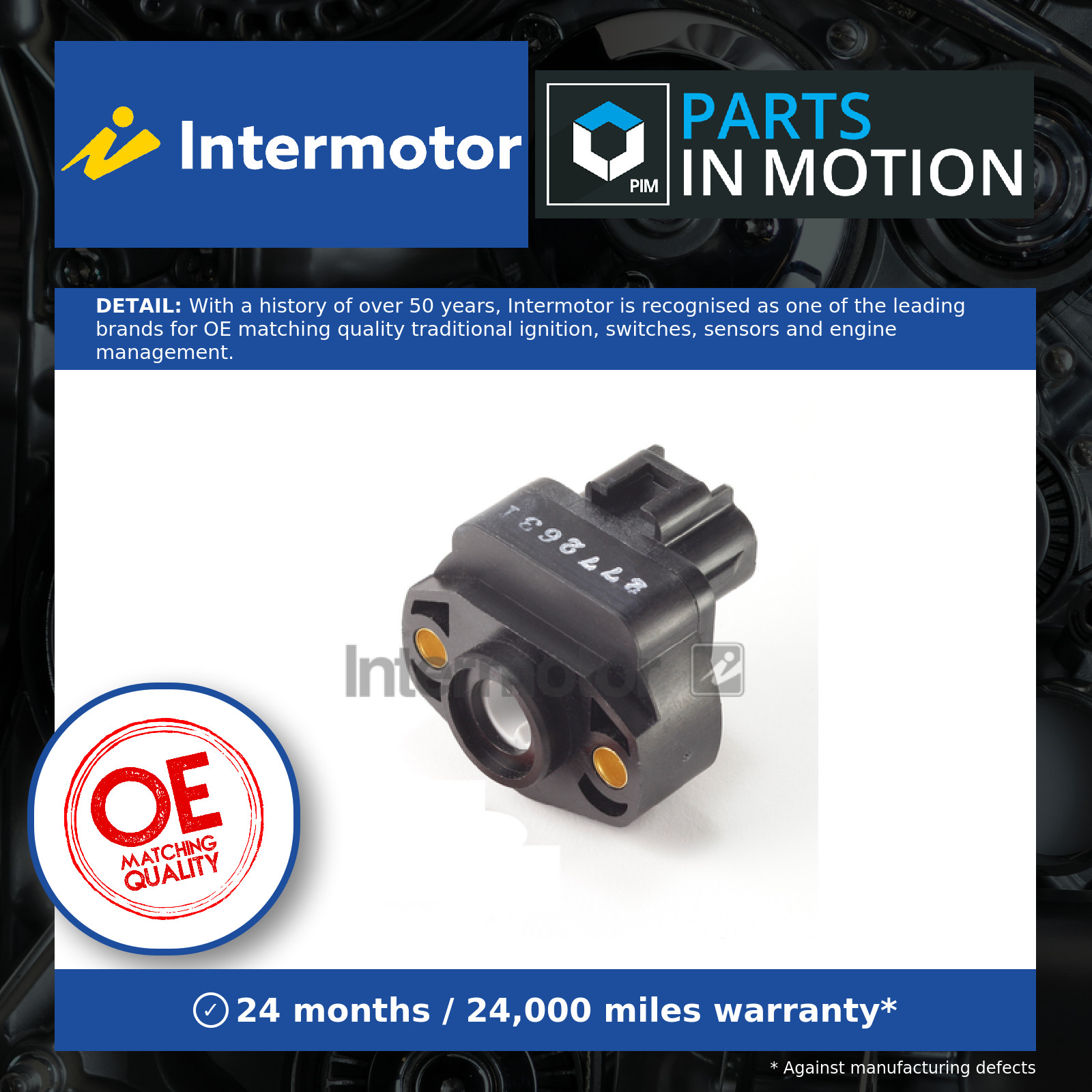 Accelerator Throttle Position Sensor 20019 Intermotor Potentiometer 4874371 New