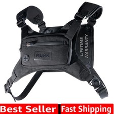 Water Resistant Running Vest Chest Pack, Phone Holder for Running, Lightweigh...